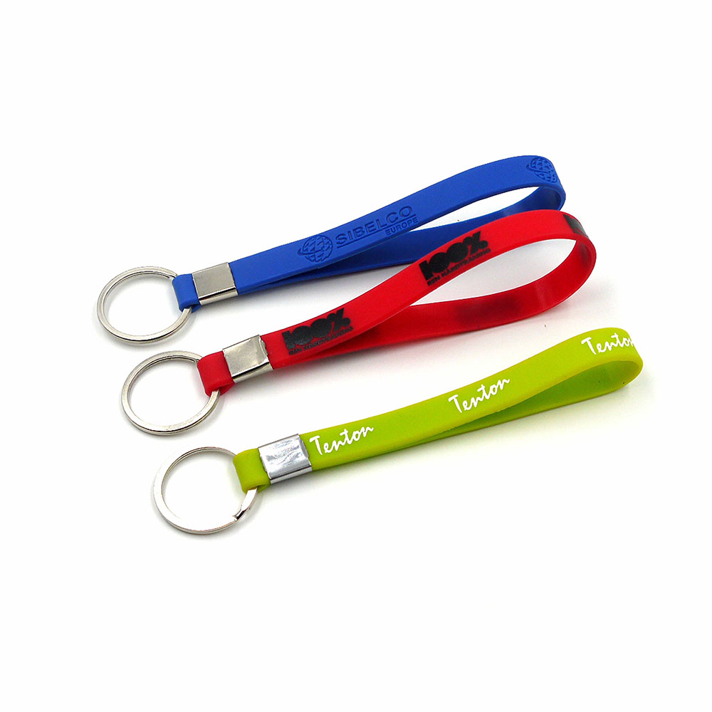 silicone wristbands keychain