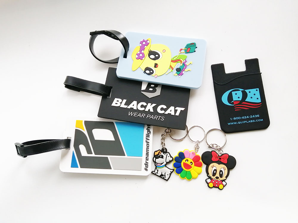 PVC rubber keychains